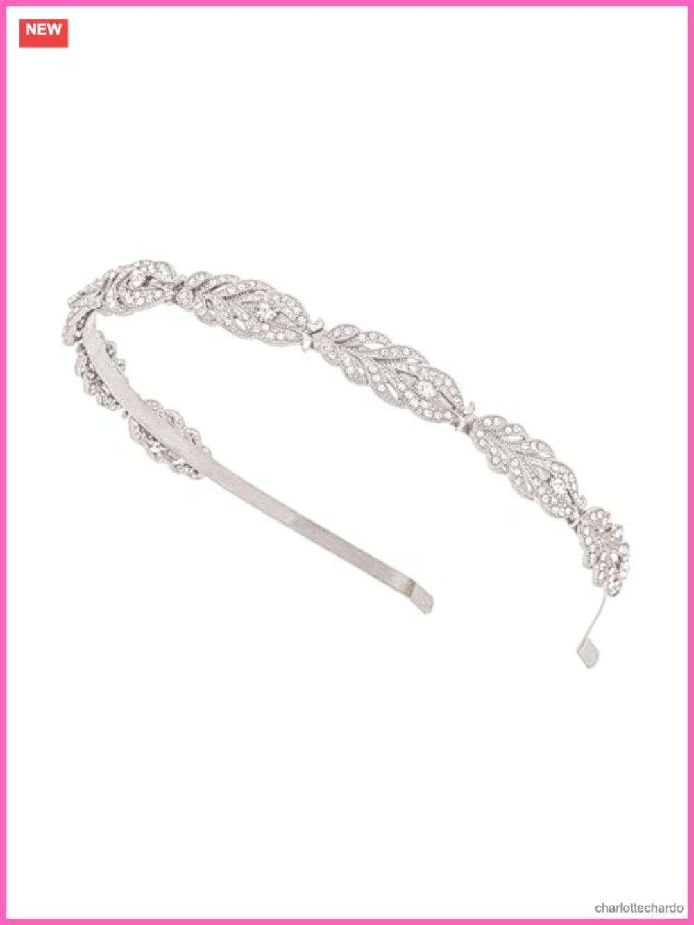 Rhinestone Crystal Wedding Headband Bridal Headpiece Simple Elegant